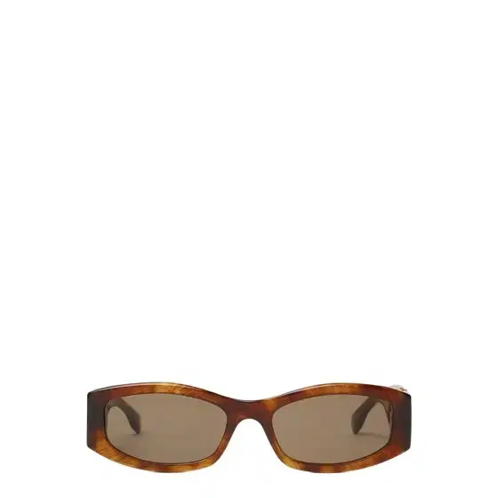 Forever oval glasses in black acetate
