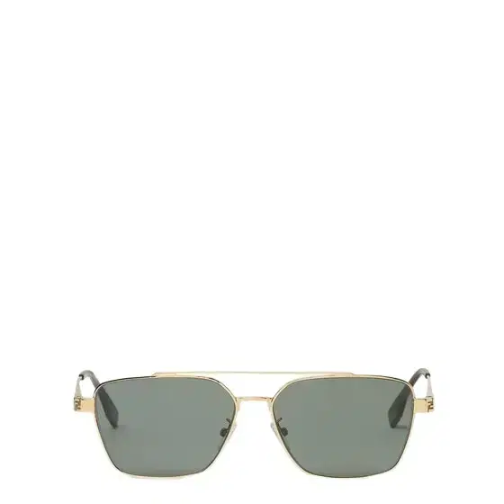 Ultra-lightweight, square pilot sunglasses made of metal