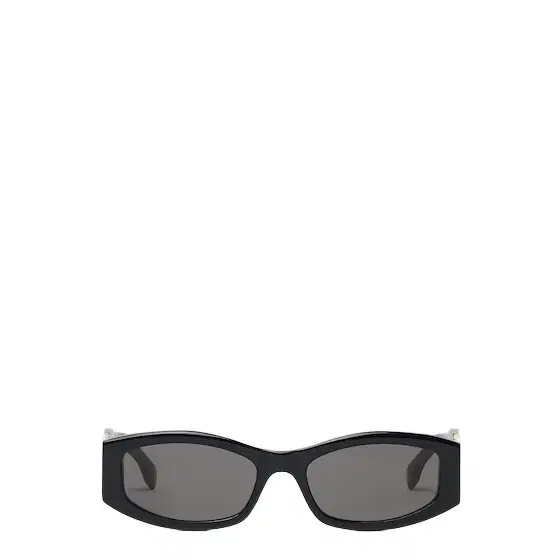 Forever oval glasses in black acetate