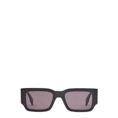 Fendi Rectangular Diagonal glasses in black acetate | Thumbnail 1 Fendi Rectangular Diagonal glasses in black acetate | Thumbnail 1