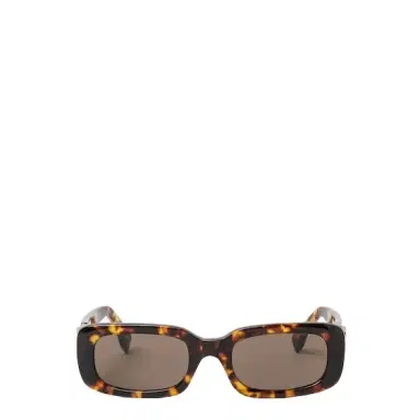 Fendi Rectangular FF Diamonds glasses in dark Havana acetate | Thumbnail 1