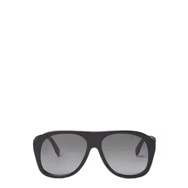 Fendi Aviator-style Baguette glasses in black acetate, decorated | Thumbnail 1 Fendi Aviator-style Baguette glasses in black acetate, decorated | Thumbnail 1