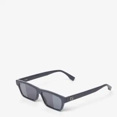 Fendi Low rectangular Squared FF glasses in blue acetate | Thumbnail 2