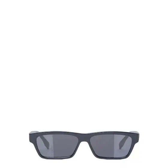 Low rectangular Squared FF glasses in blue acetate