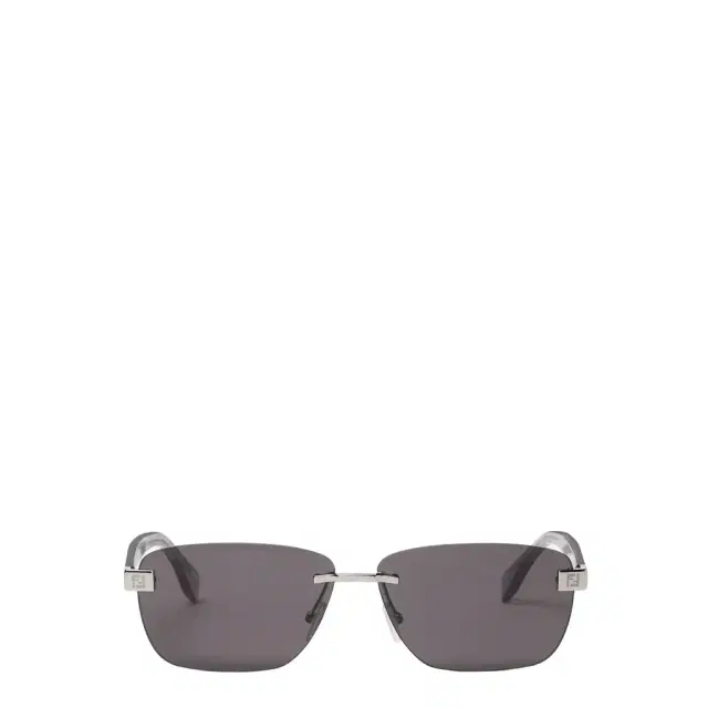 Fendi Rectangular rimless sunglasses, distinguished by hinges