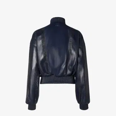 Fendi Blouson with high collar and long sleeves with dropped | Thumbnail 2 Fendi Blouson with high collar and long sleeves with dropped | Thumbnail 2