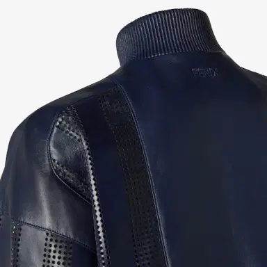 Fendi Blouson with high collar and long sleeves with dropped | Thumbnail 3 Fendi Blouson with high collar and long sleeves with dropped | Thumbnail 3