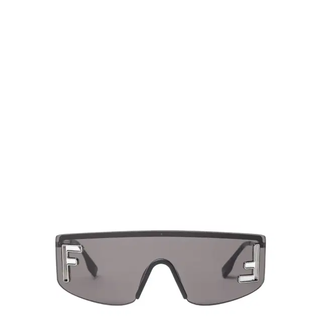 FF Squared shield-front glasses, with laser-cut FF finished