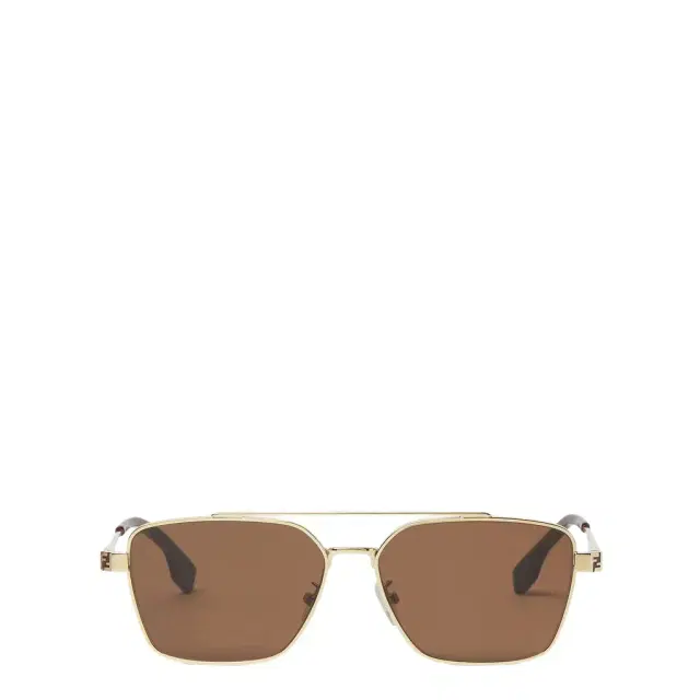 Ultra-lightweight, square pilot sunglasses made of metal