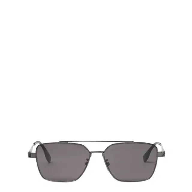 Ultra-lightweight, square pilot sunglasses made of metal