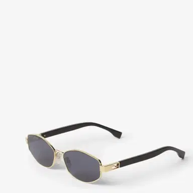 Fendi Oval Baguette glasses in gold-finish metal, decorated | Thumbnail 2 Fendi Oval Baguette glasses in gold-finish metal, decorated | Thumbnail 2