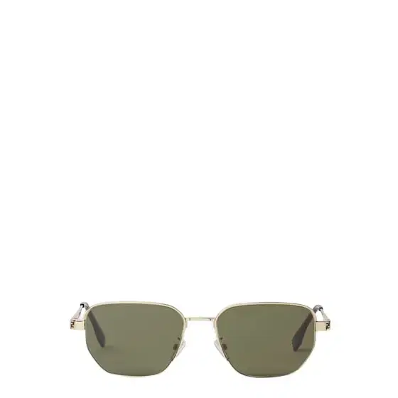 Fendi Rectangular, semi-rimless Sky glasses made of metal