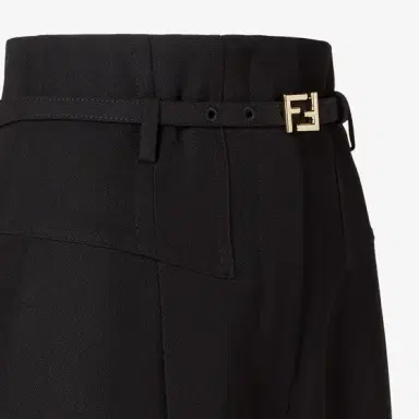Fendi High-waisted trousers with yoke detail and pleats on | Thumbnail 3 Fendi High-waisted trousers with yoke detail and pleats on | Thumbnail 3