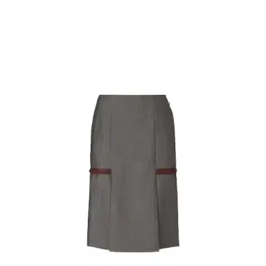 Fendi Straight-cut midi skirt with symmetrical slits at the front | Thumbnail 1 Fendi Straight-cut midi skirt with symmetrical slits at the front | Thumbnail 1