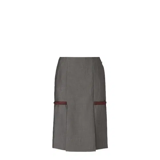 Fendi Straight-cut midi skirt with symmetrical slits at the front
