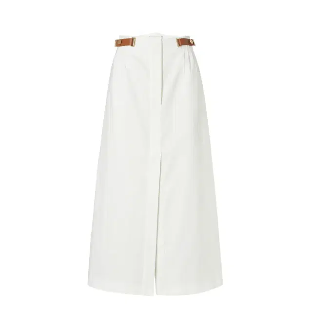 Flared midi skirt with pleats stitched at the waist on