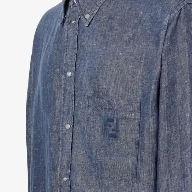 Fendi Comfort fit shirt with button-down collar and long sleeves | Thumbnail 3 Fendi Comfort fit shirt with button-down collar and long sleeves | Thumbnail 3