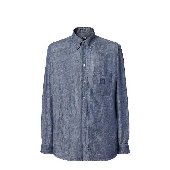 Fendi Comfort fit shirt with button-down collar and long sleeves