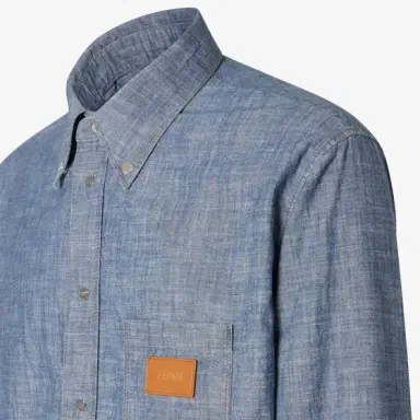 Fendi Comfort fit shirt with button-down collar and long sleeves | Thumbnail 3 Fendi Comfort fit shirt with button-down collar and long sleeves | Thumbnail 3