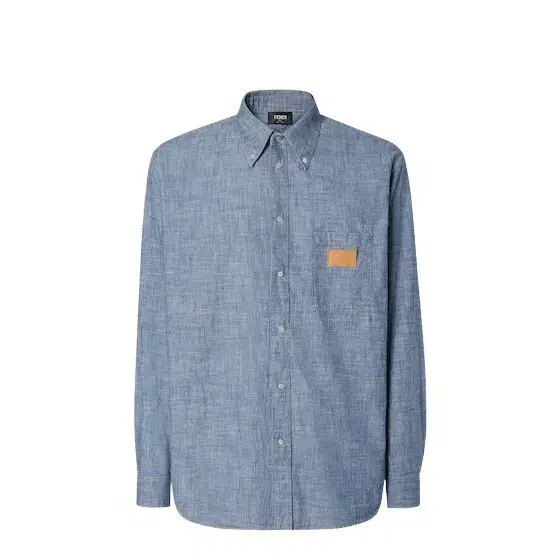 Comfort fit shirt with button-down collar and long sleeves