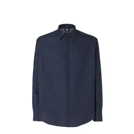 Shirt with button-down collar and long sleeves