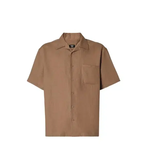Shirt with bowling collar and short sleeves