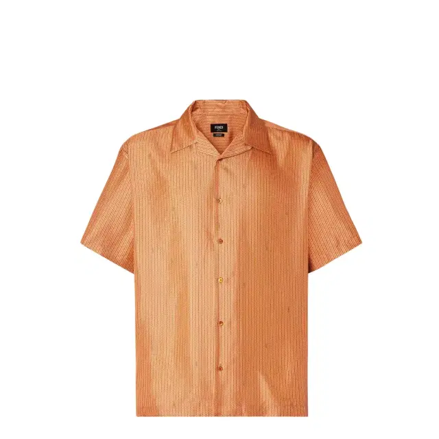 Shirt with bowling collar and short sleeves