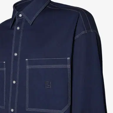 Fendi Long-sleeved shirt with patch pockets on the chest | Thumbnail 3 Fendi Long-sleeved shirt with patch pockets on the chest | Thumbnail 3