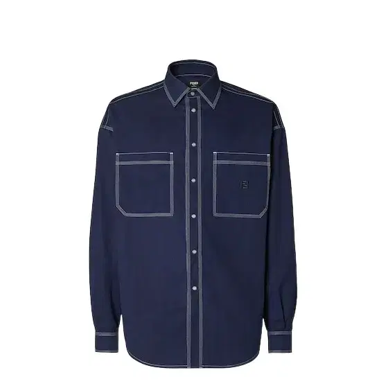 Fendi Long-sleeved shirt with patch pockets on the chest