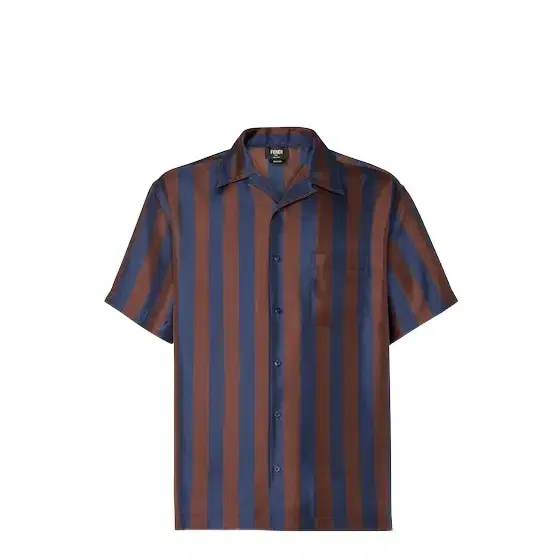 Shirt with bowling collar and short sleeves