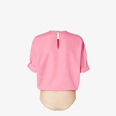Fendi Crew-neck bodysuit with wide, turned-up short sleeves | Thumbnail 2 Fendi Crew-neck bodysuit with wide, turned-up short sleeves | Thumbnail 2