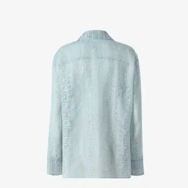 Fendi Long-sleeved shirt with bowling collar and patch pockets | Thumbnail 2