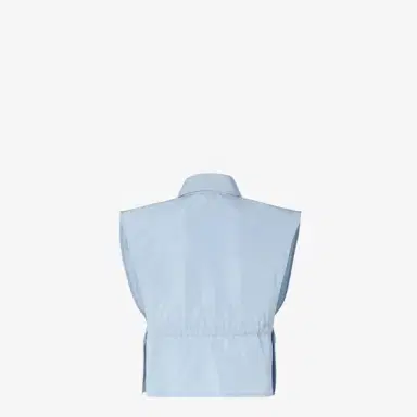 Fendi Short sleeveless top with shirt collar and side slits | Thumbnail 2