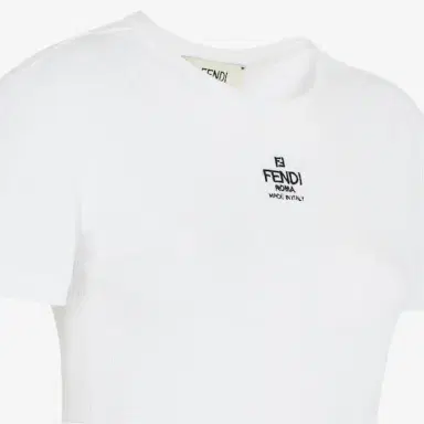 Fendi Cropped slim-fitting top with crew neck and short sleeves | Thumbnail 3 Fendi Cropped slim-fitting top with crew neck and short sleeves | Thumbnail 3