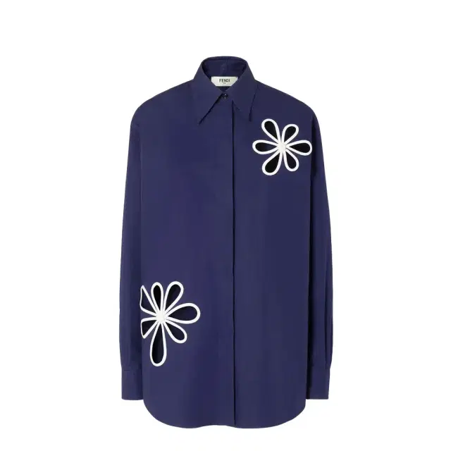 Long-sleeved shirt with rounded side slits