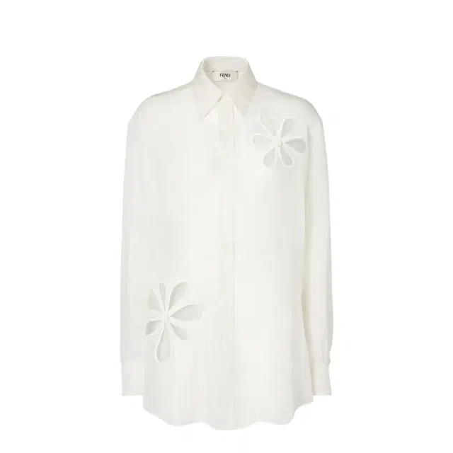 Long-sleeved shirt with rounded side slits