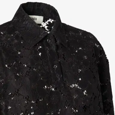 Fendi Oversize polo-shirt with classic collar and button fastening | Thumbnail 3