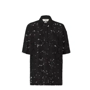 Fendi Oversize polo-shirt with classic collar and button fastening | Thumbnail 1