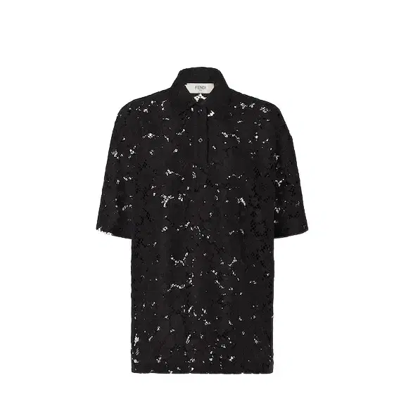 Oversize polo-shirt with classic collar and button fastening