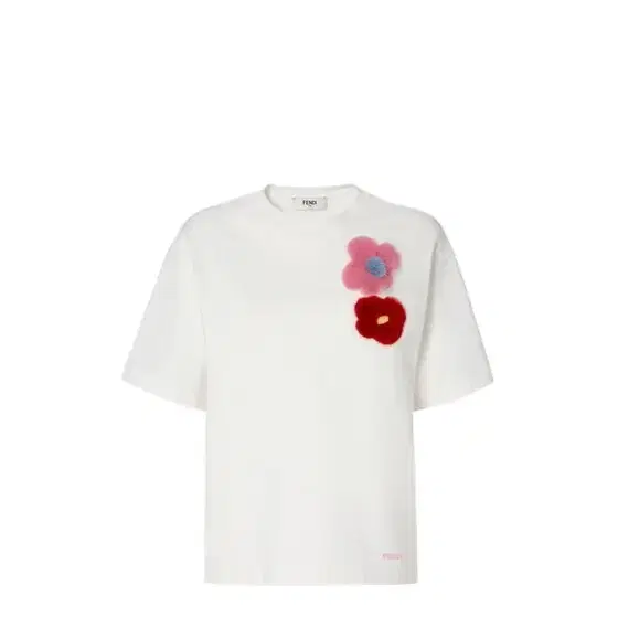Fendi Regular-fit T-shirt with crew neck and short sleeves
