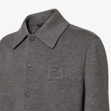 Fendi Single-breasted blouson jacket with shirt collar | Thumbnail 3 Fendi Single-breasted blouson jacket with shirt collar | Thumbnail 3