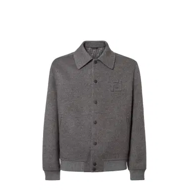 Fendi Single-breasted blouson jacket with shirt collar | Thumbnail 1 Fendi Single-breasted blouson jacket with shirt collar | Thumbnail 1