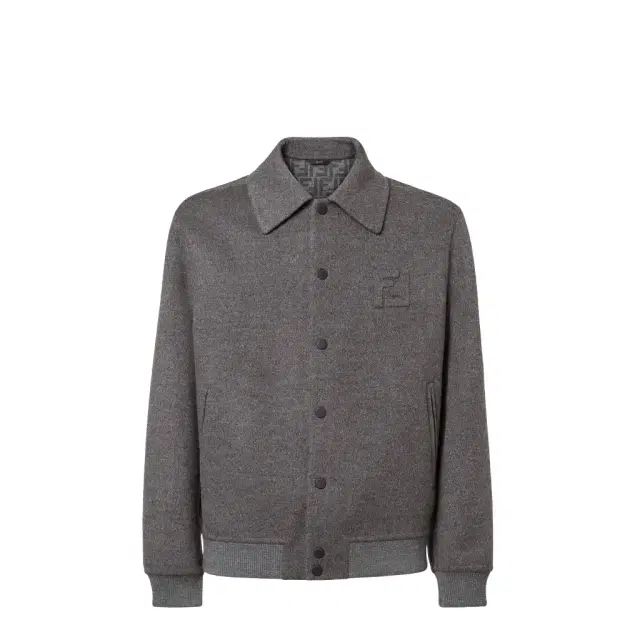 Fendi Single-breasted blouson jacket with shirt collar