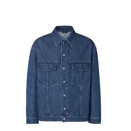 Fendi Oversized jacket with shirt collar and flap pockets on