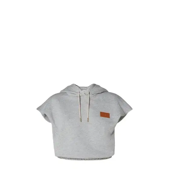 Sleeveless cropped sweatshirt