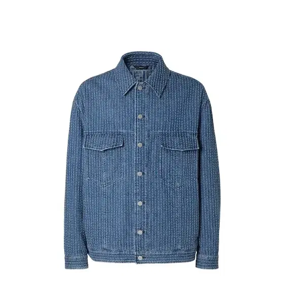 Fendi Oversized jacket with shirt collar and flap pockets on