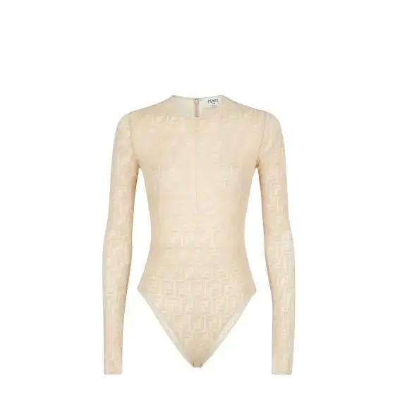 Fendi Close-fitting body with round neck and long sleeves