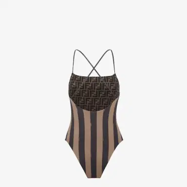 Fendi Reversible one-piece swimsuit with a straight neckline | Thumbnail 2