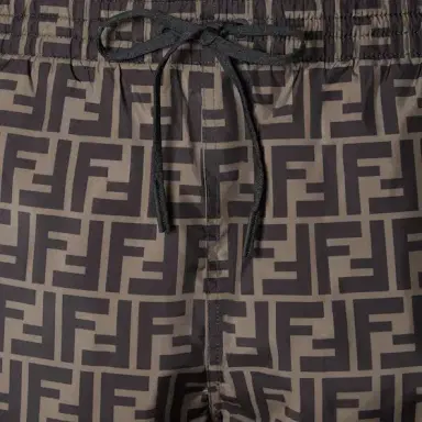 Fendi Swim shorts with elasticated waistband and drawstring | Thumbnail 3