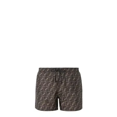 Fendi Swim shorts with elasticated waistband and drawstring | Thumbnail 1